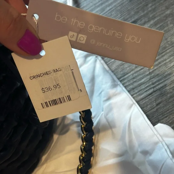 Jennu Vegan Leather Bag Blue Women's Purse NWT - Picture 8 of 8